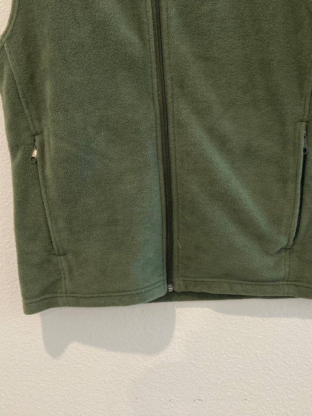 Columbia Men's Olive Green Steens Mountain Full Zip Fleece Vest Jacket Size Medi - Picture 6 of 11